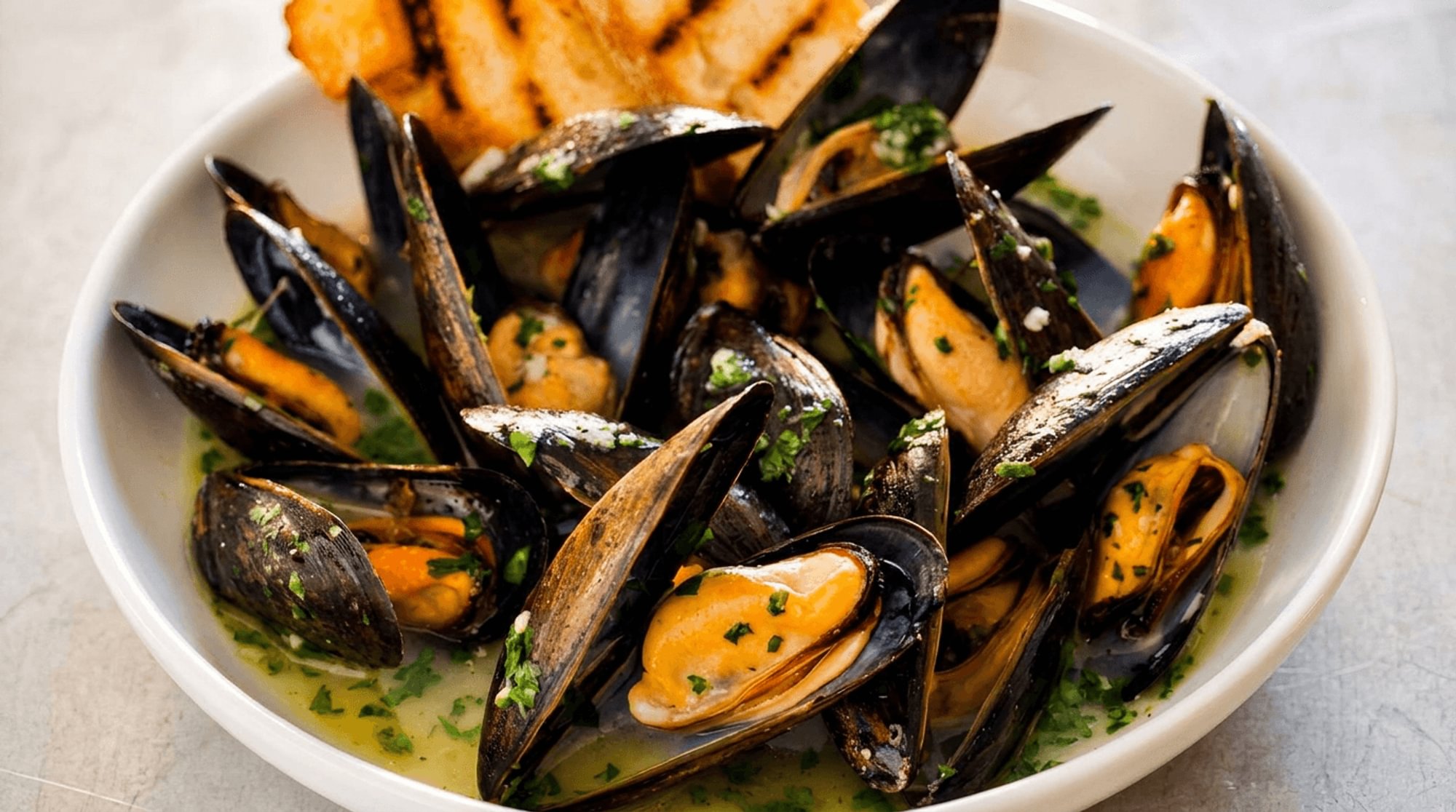 Steamed Mussels
