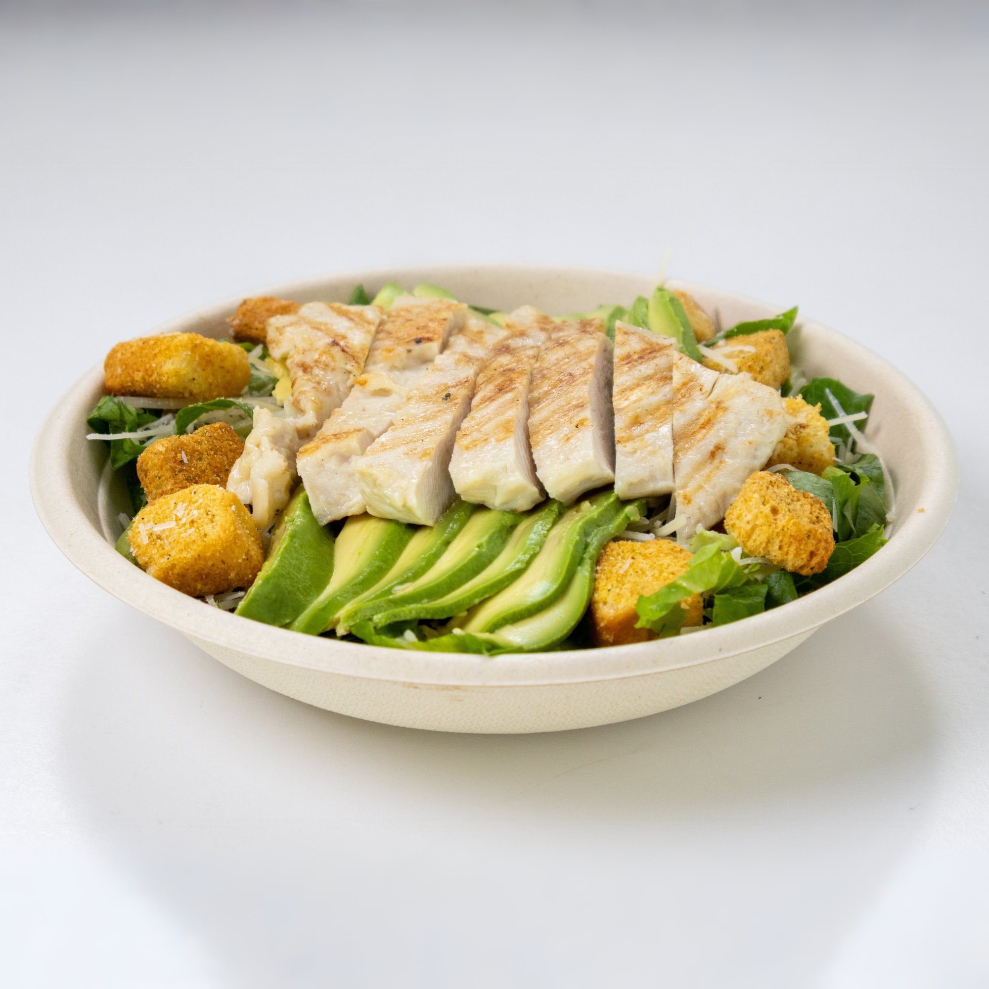Grilled Caesar Avocado Salad