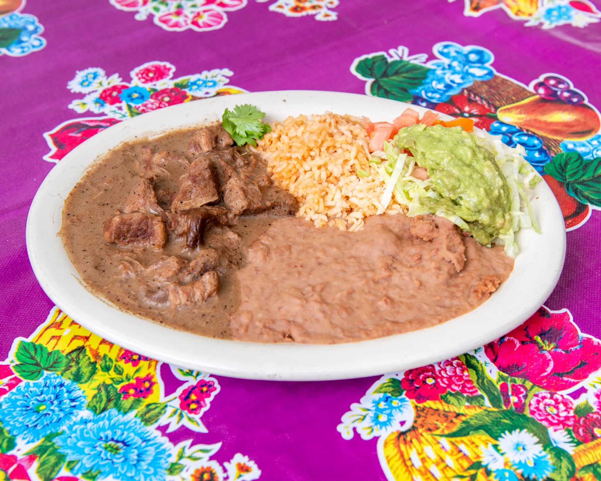 Carne Guisada Plate