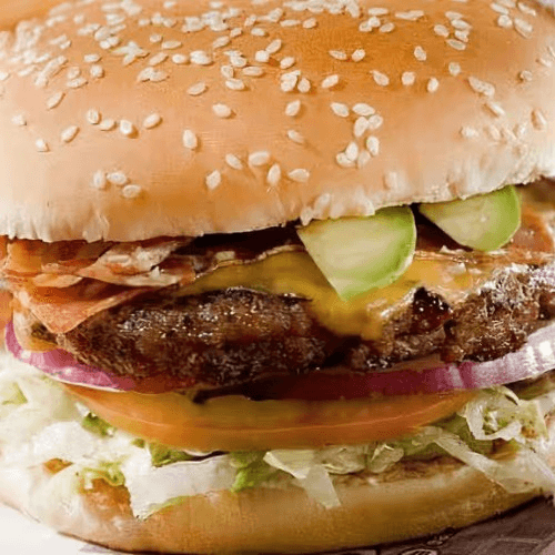 *6 Monterrey Mexican Style Burger (Chicken or Beef)