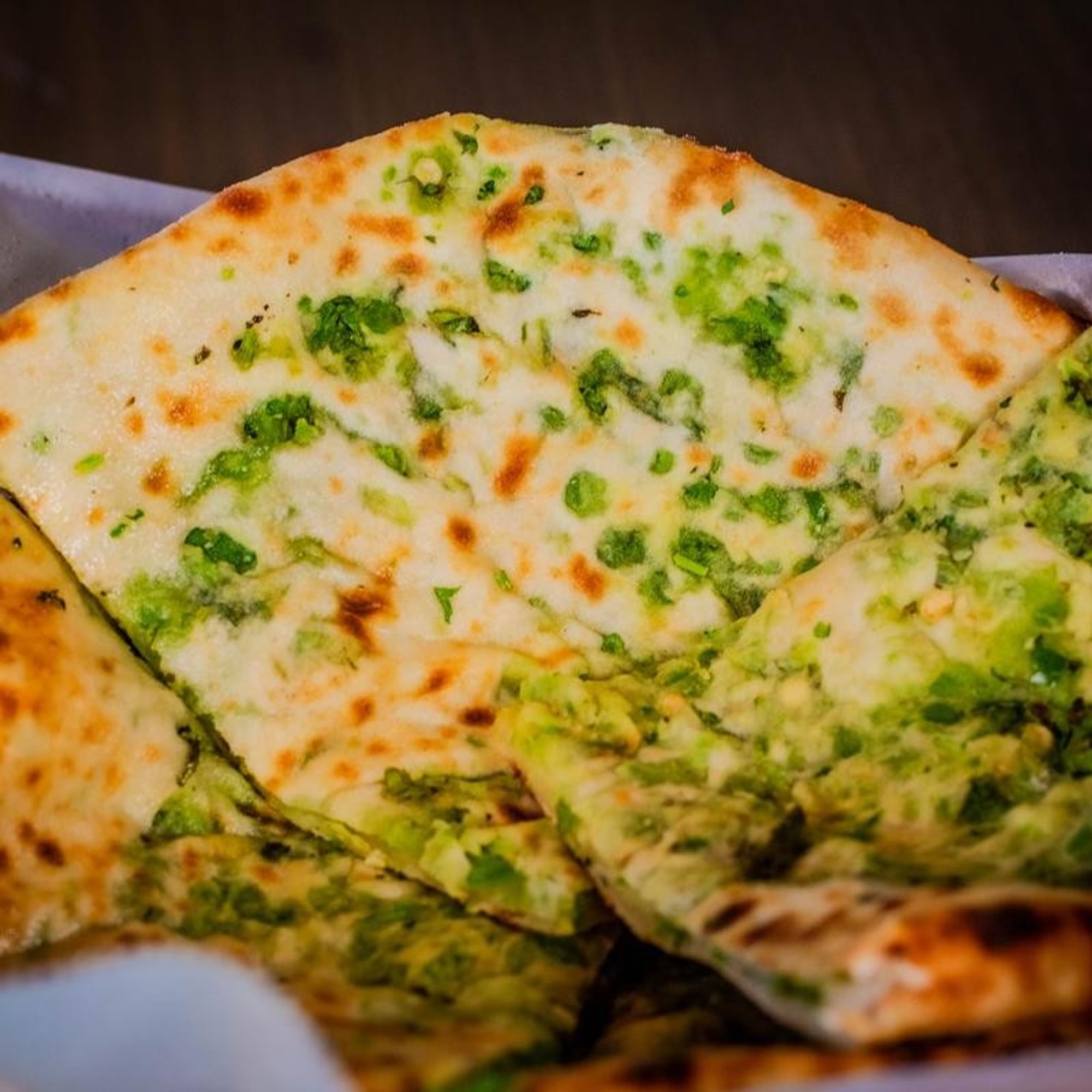 Basil Garlic Naan