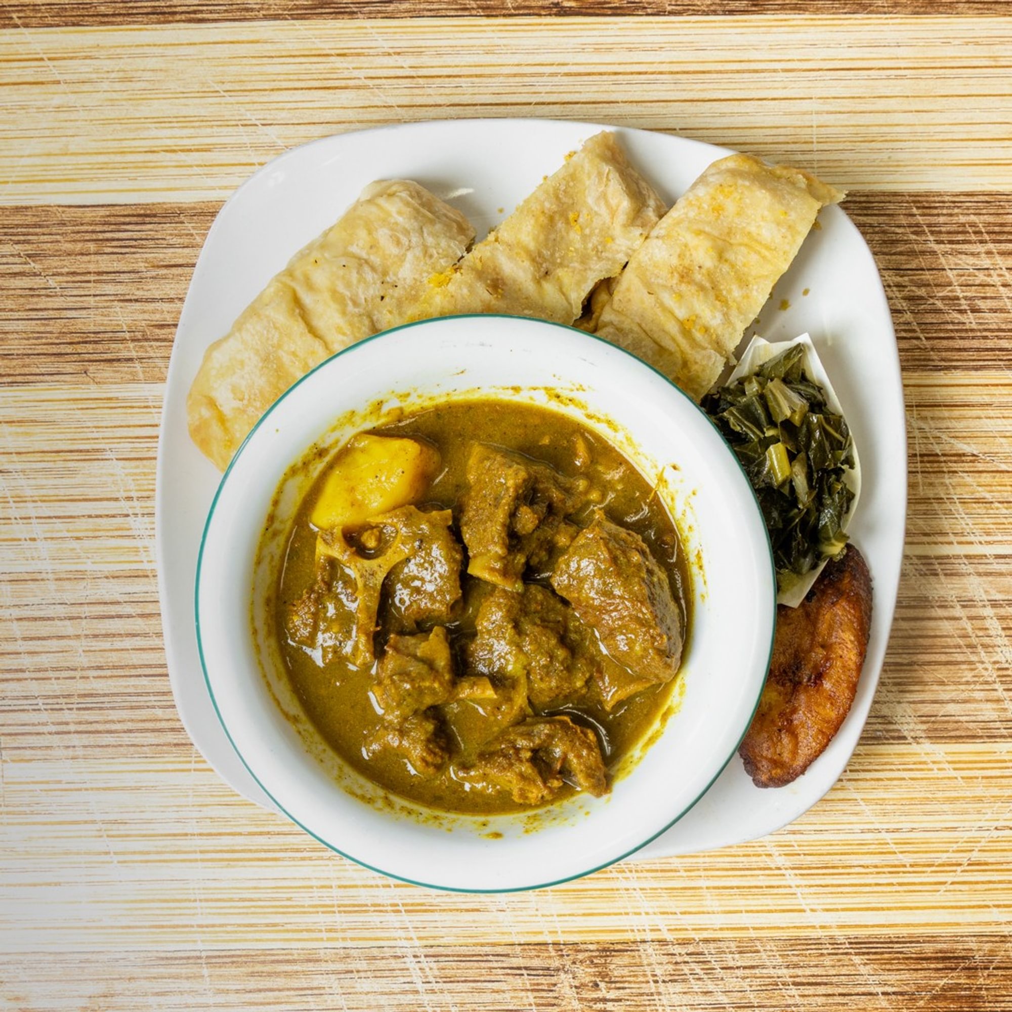 Curry Goat Roti