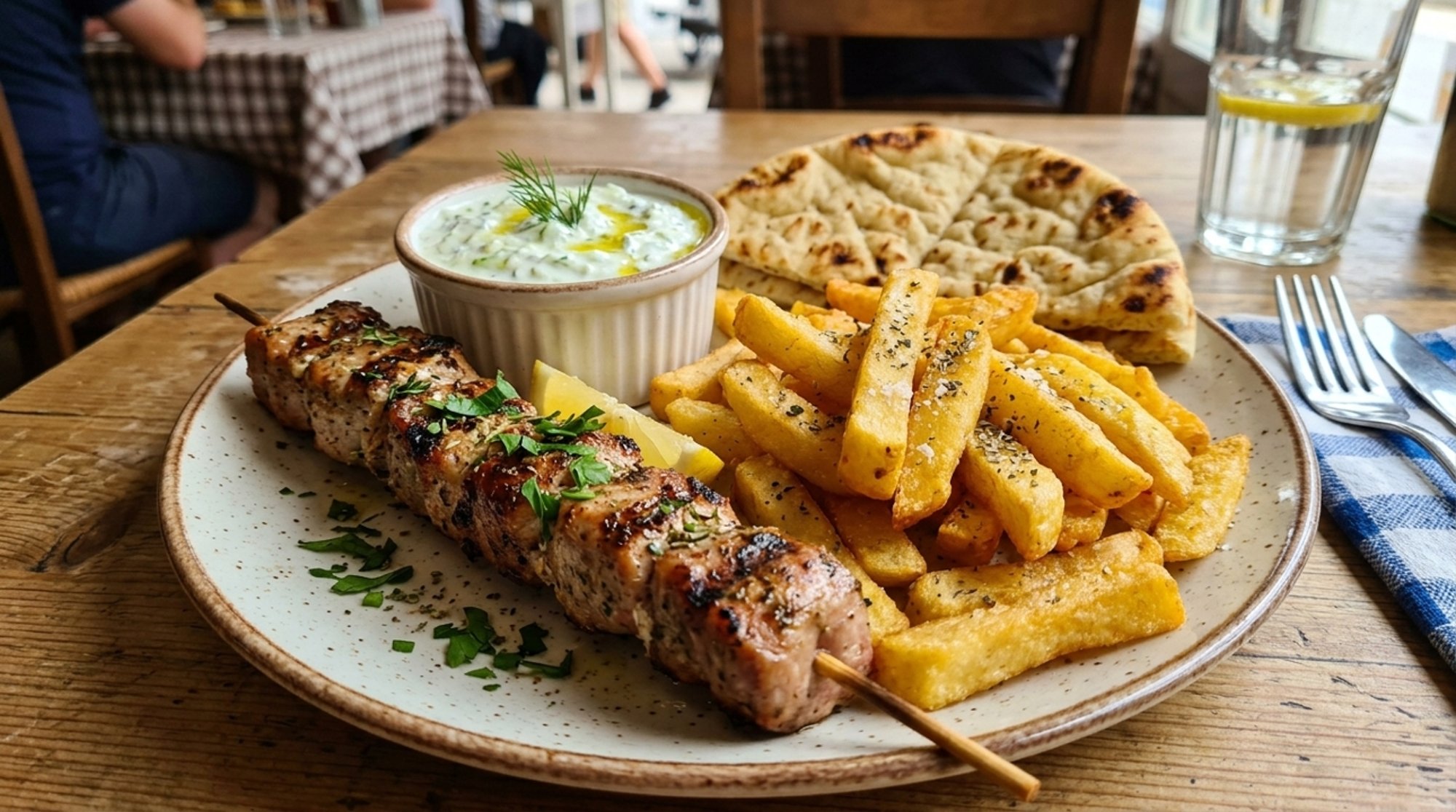 PORK SOUVLAKI LUNCH
