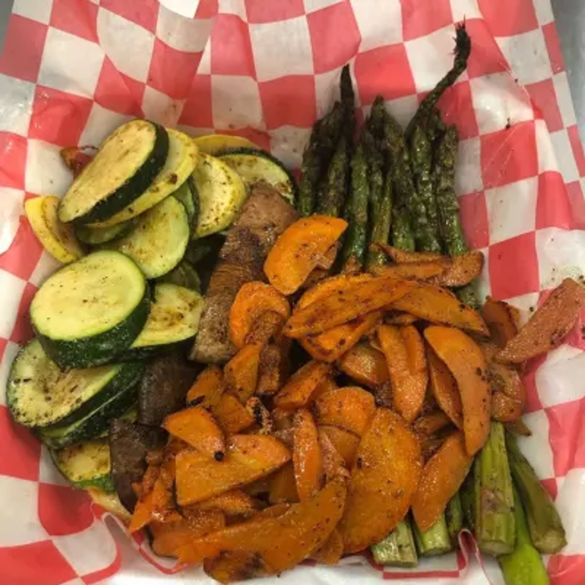 Grilled and Seasoned Veggie Platter (Prepared Separately on Non Meat Grill)