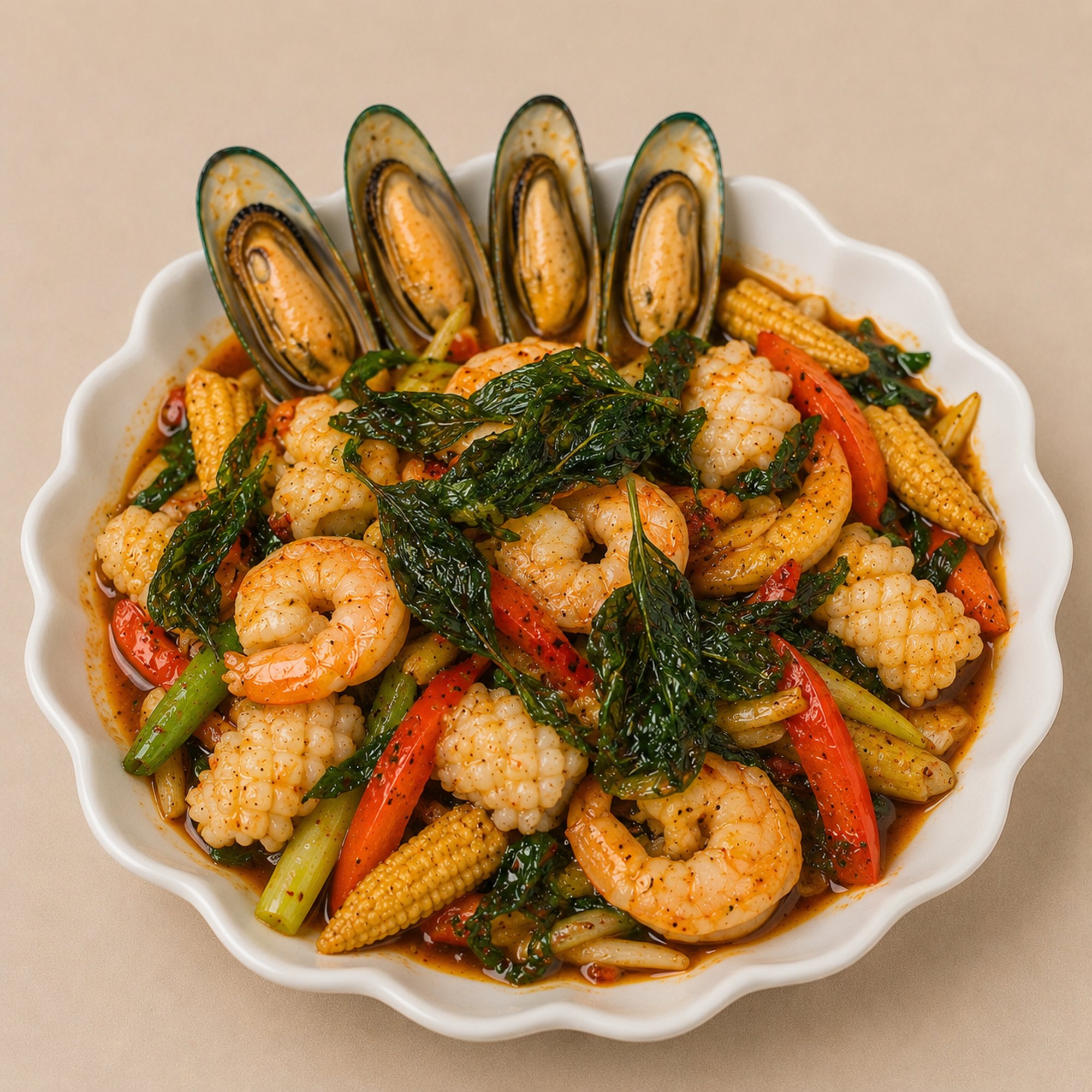 # Seafood Hot Basil
