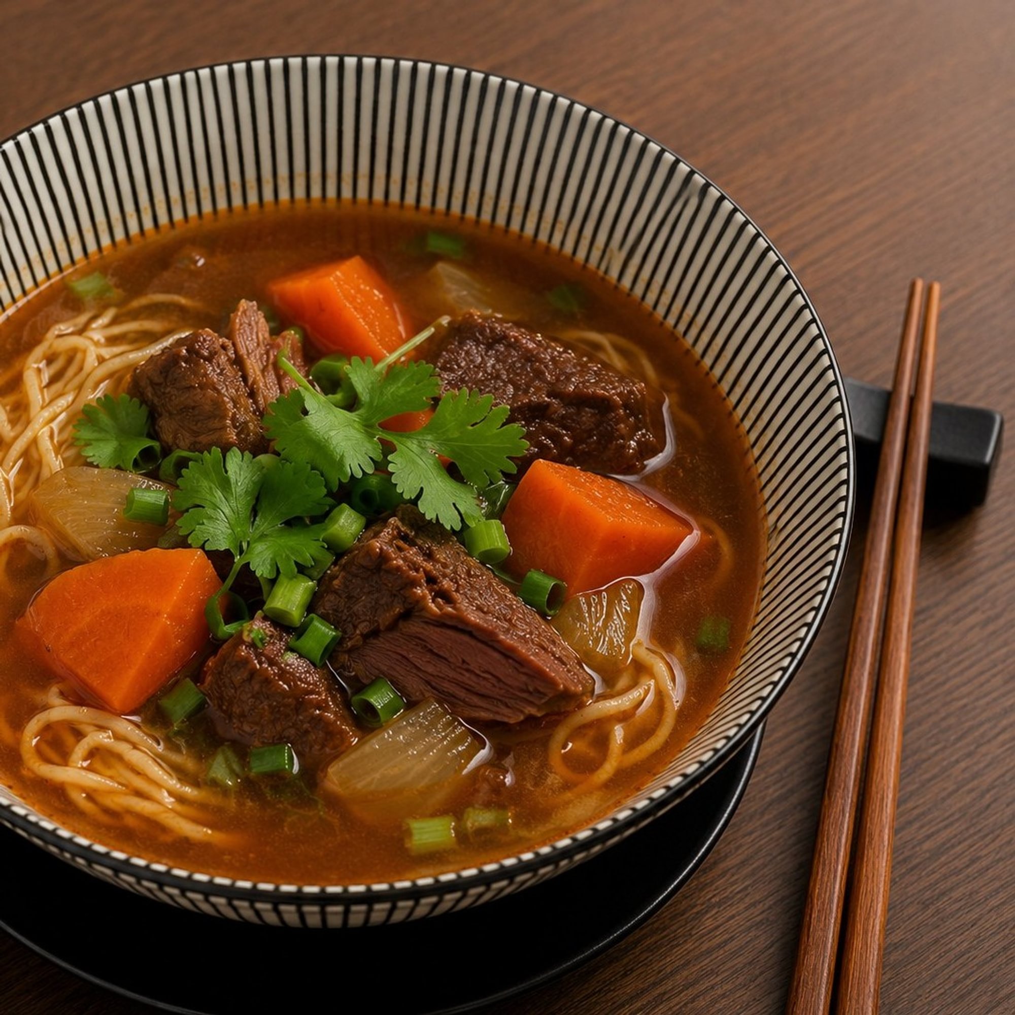 Beef Stew Egg Noodle Soup (Bò Kho)