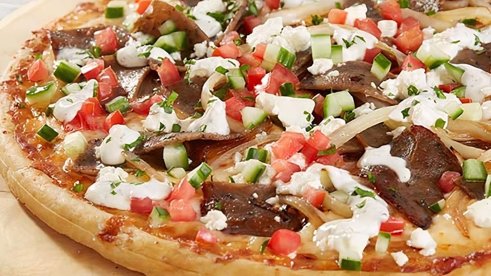 Mediterranean Gyro Pizza (Halal)