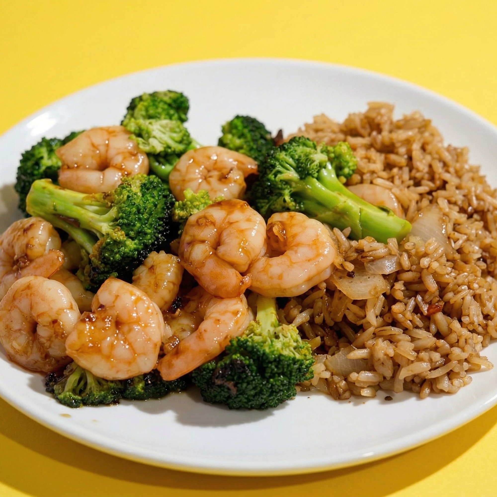 #C. Shrimp with Broccoli