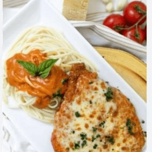 CHICKEN VODKA PARMIGIANA ENTRÉE