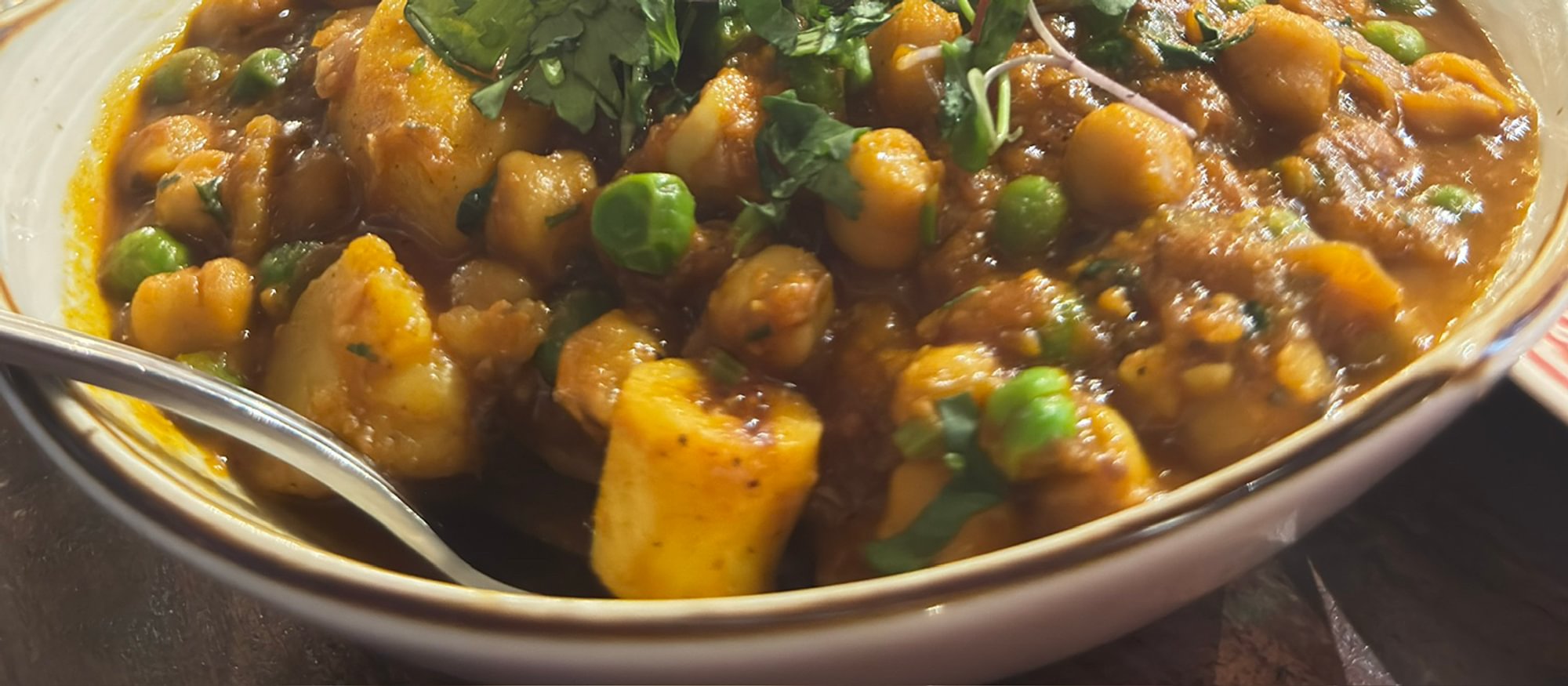 Chana Masala Curry with Rice