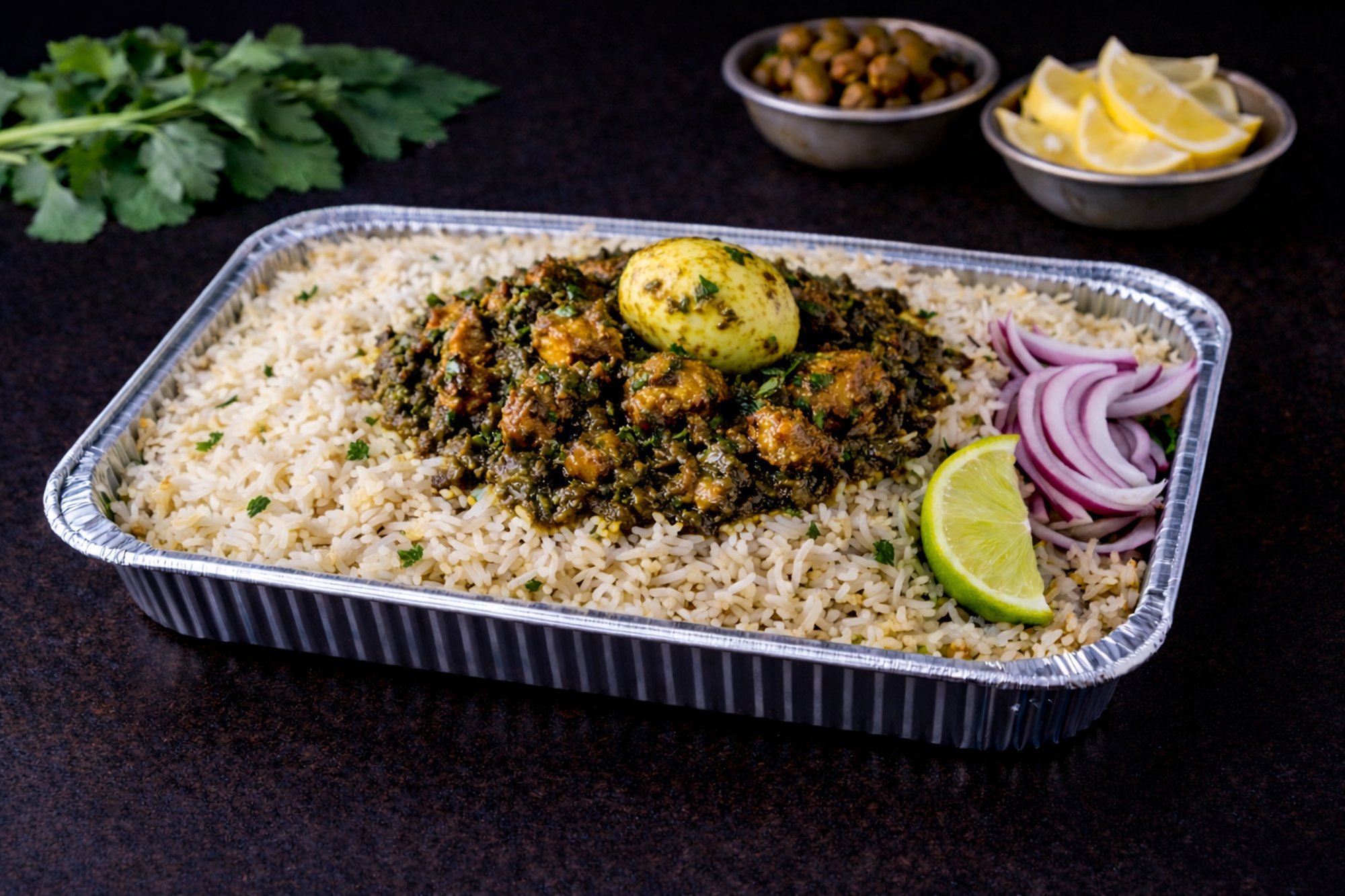Family Pack Gongura Chicken Pulao (Sorrel Leaf Chicken Pulao)