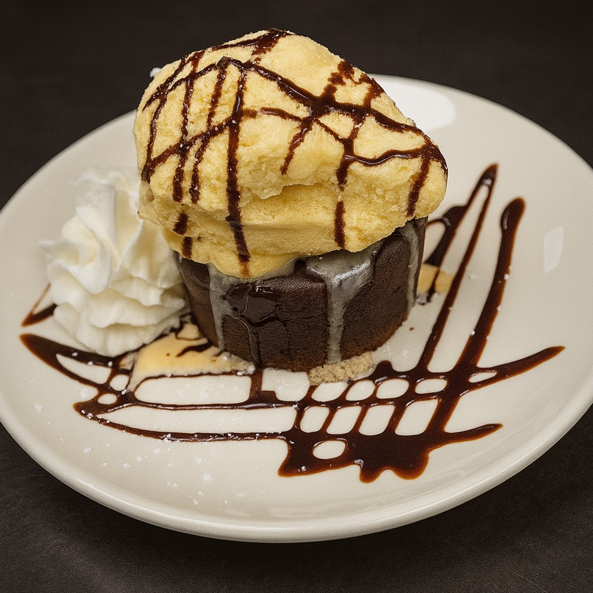 Lava Cake with Ice Cream