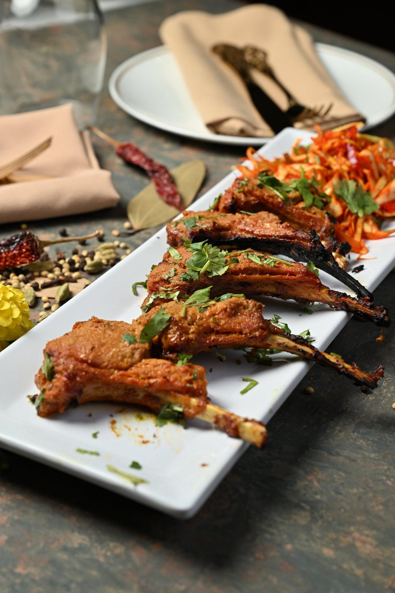 Golden Lamb Chops