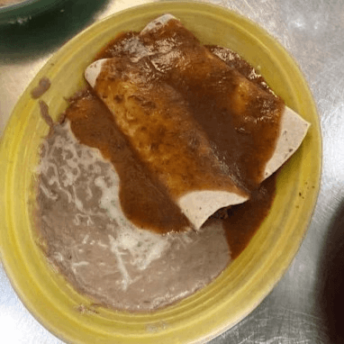 23. Two Beef Burritos & Beans