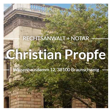 Logo von Christian Propfe Rechtsanwalt und Notar