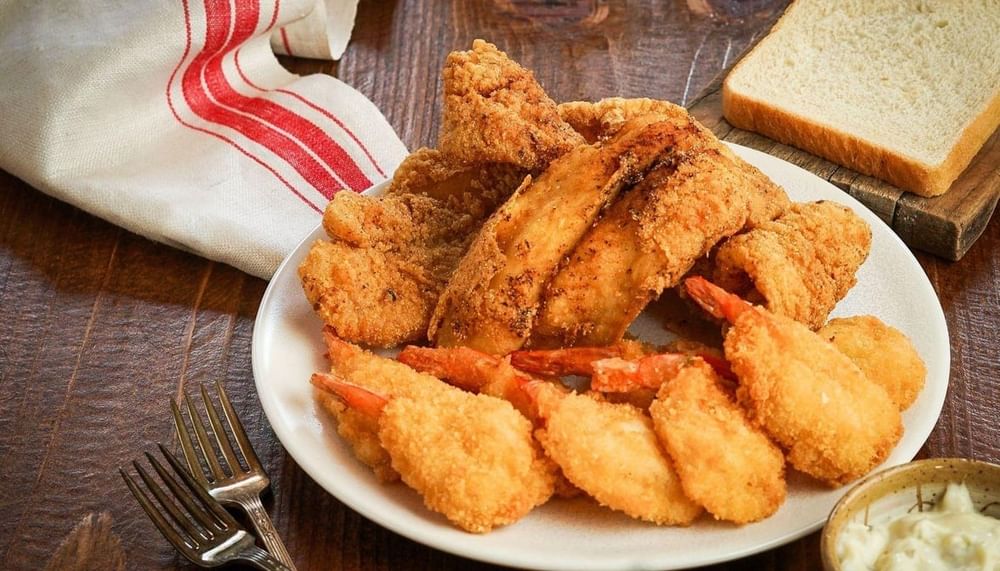 Catfish and Shrimp Combo