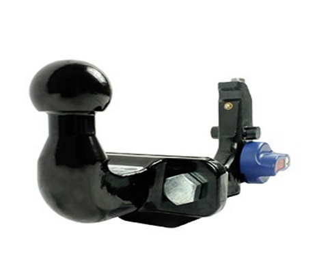 Detachable flange towbar