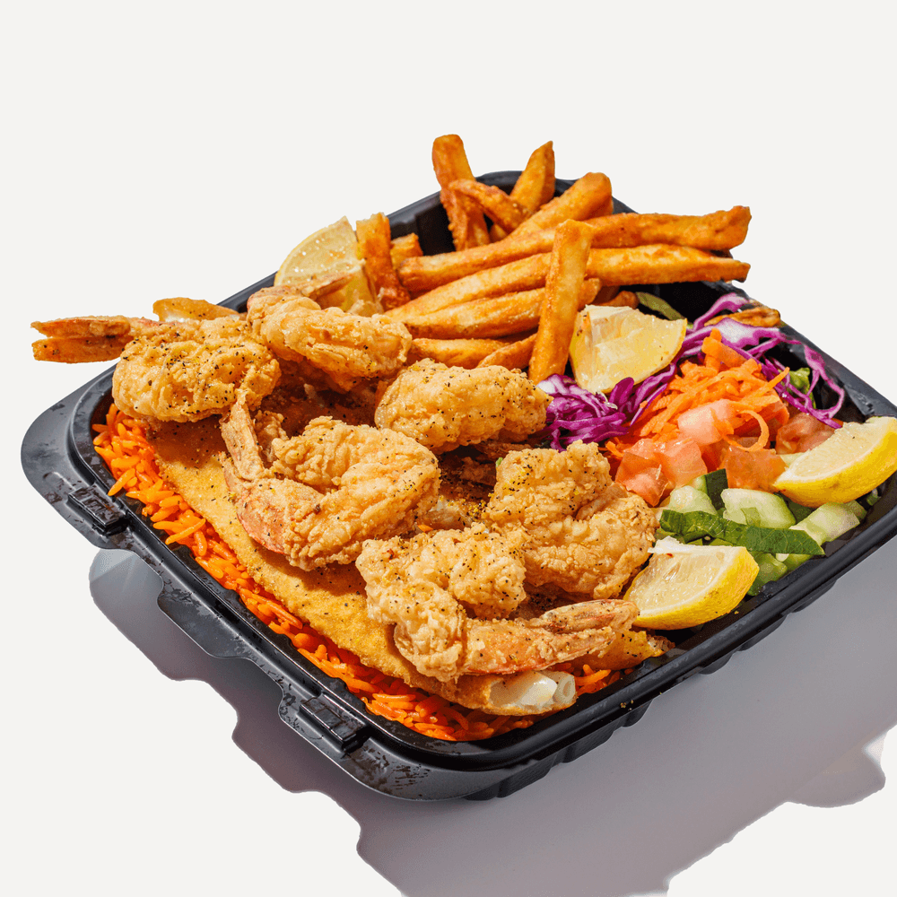 SEAFOOD OVER RICE
