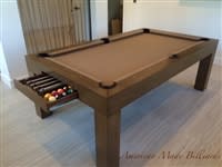 Modern Pool Table Almond With Drawer
