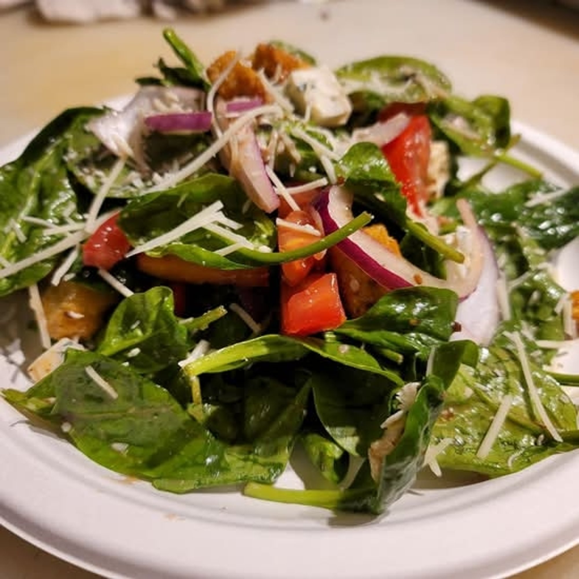 Uncle Chubby's Spinach Salad