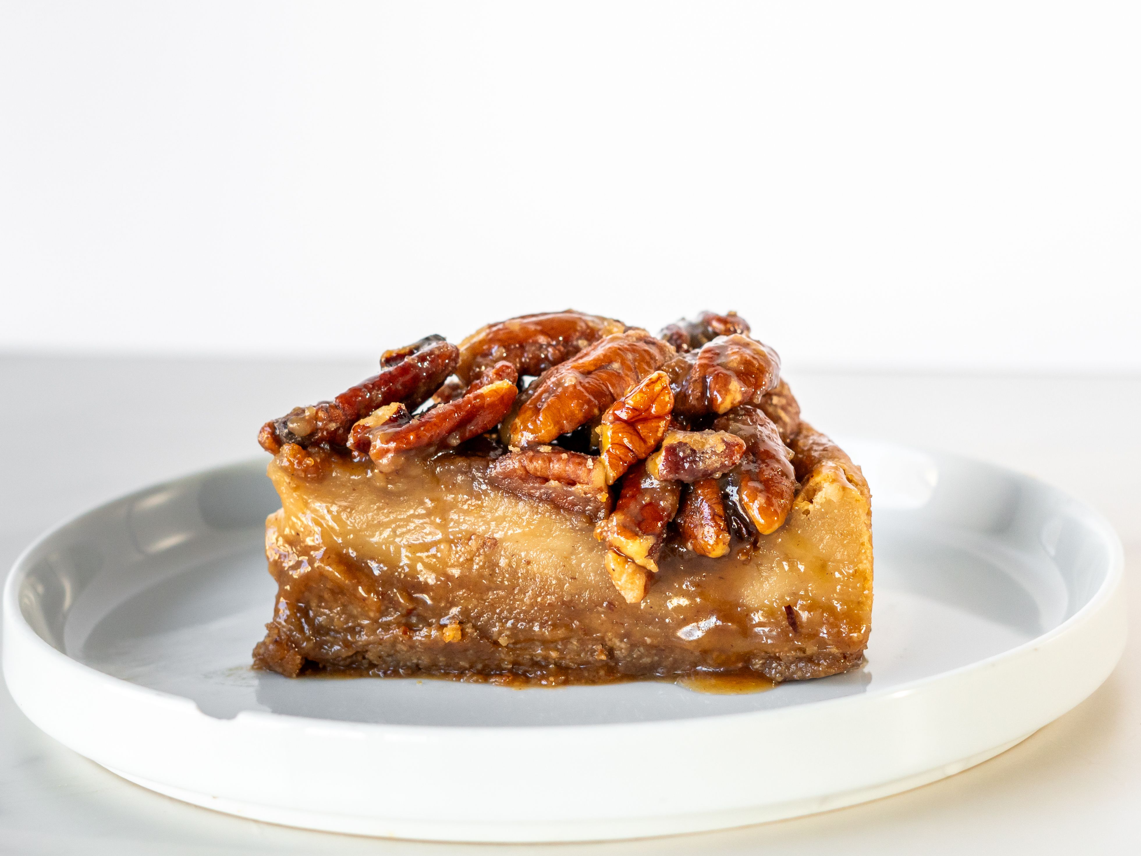 Pecan Pie Cheesecake Slice