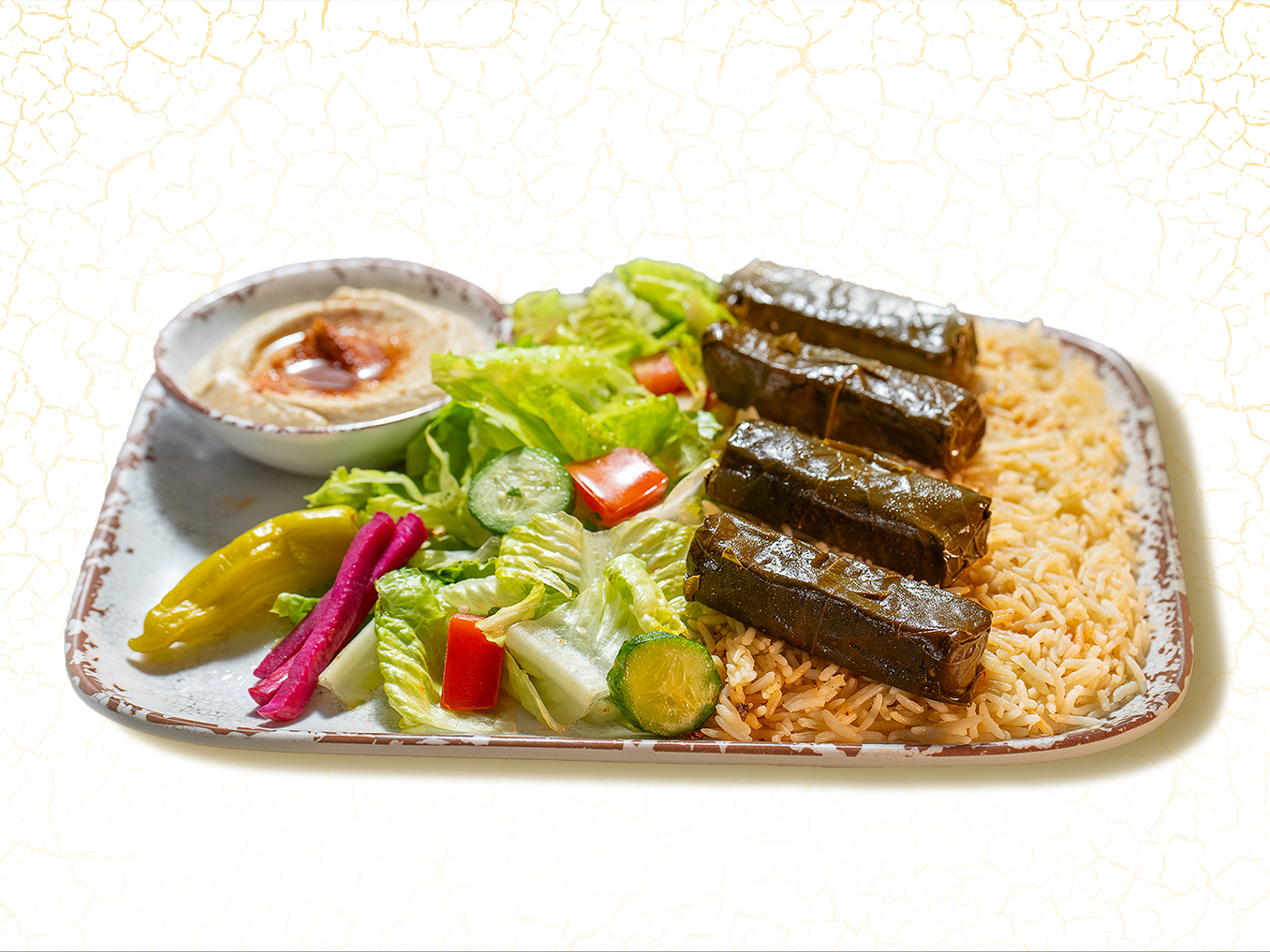 Grape Leaves Plate