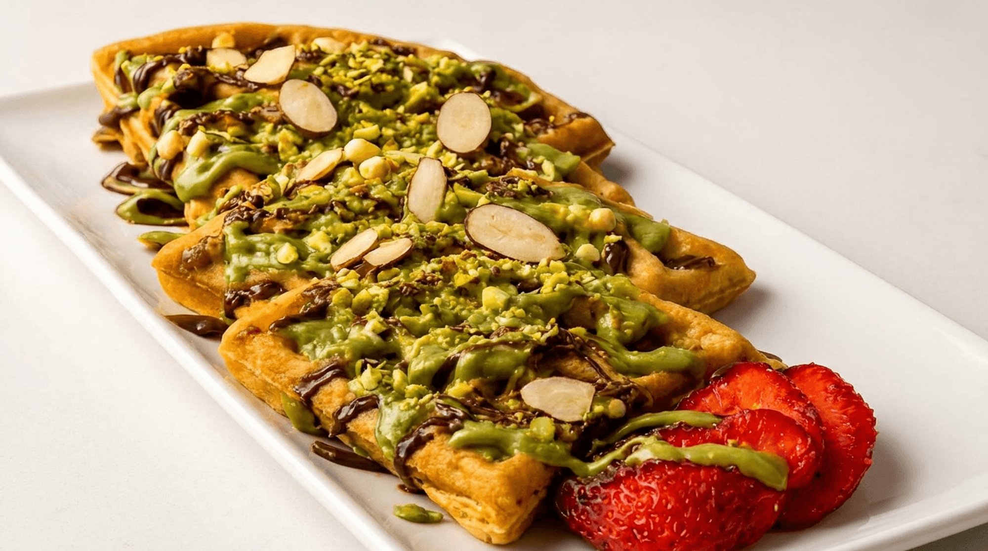 Dubai Chocolate Waffle