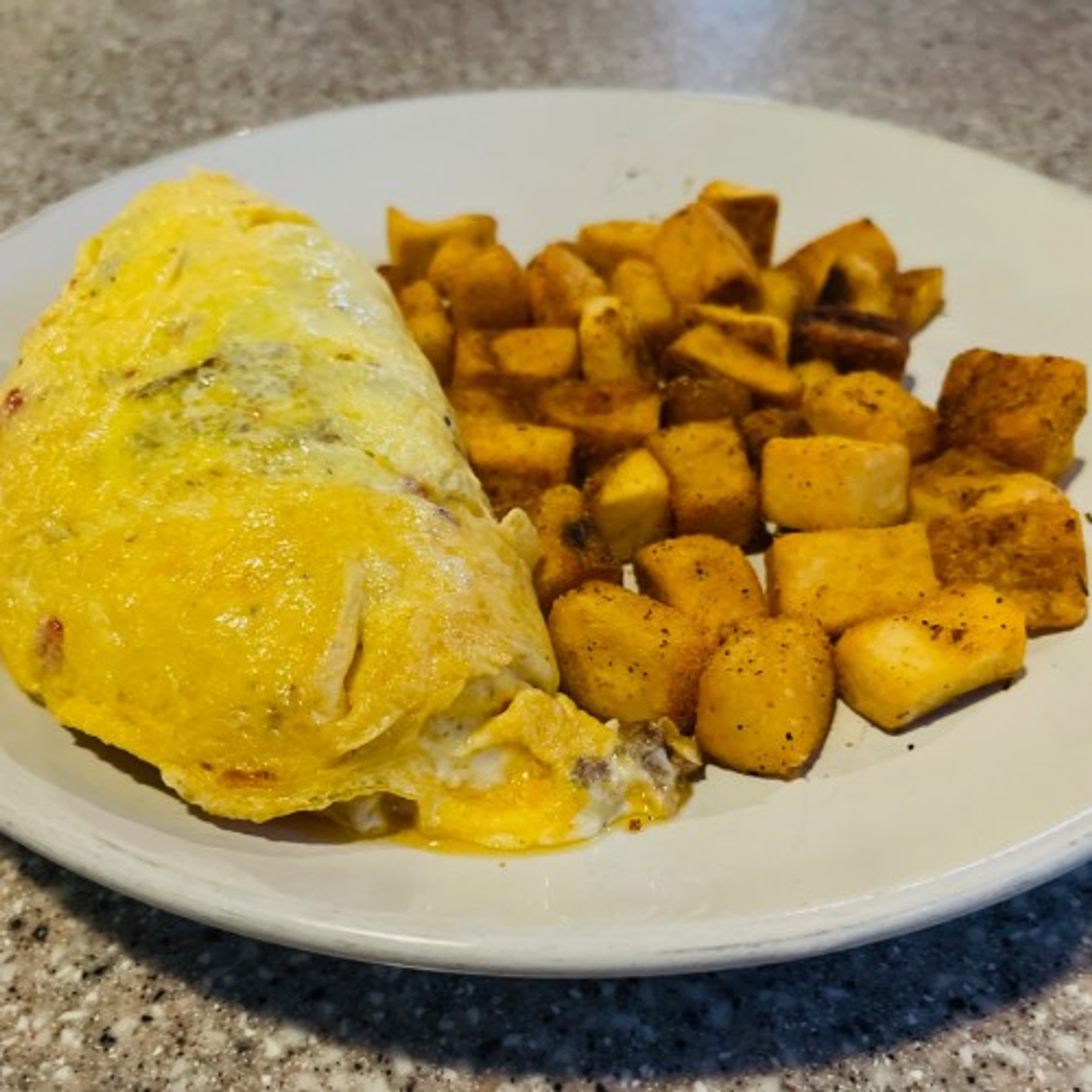 Brunch Philly Cheesesteak Omelette