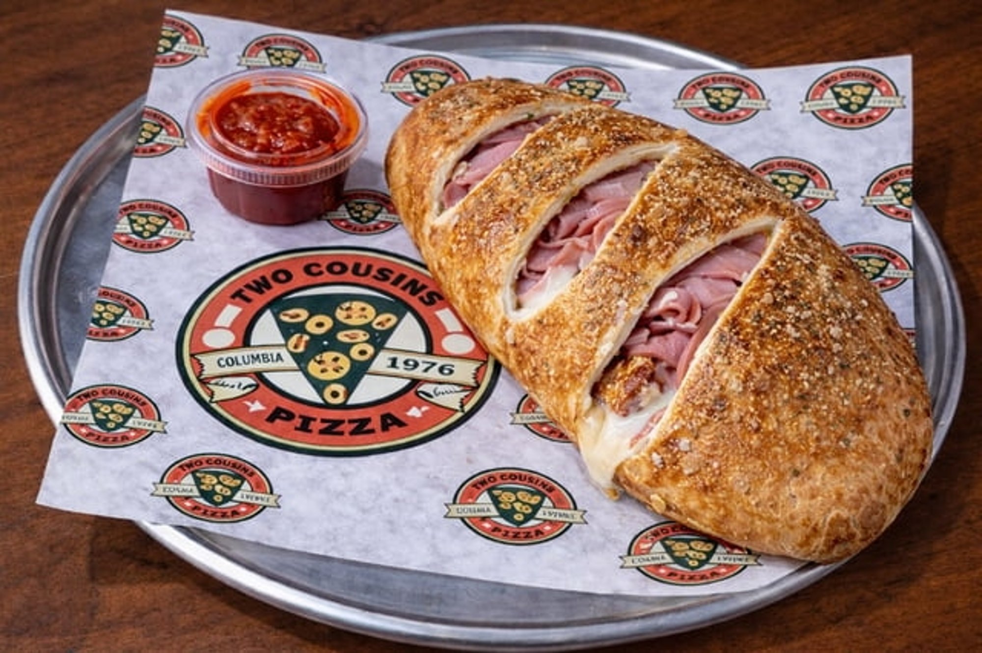 L Ham & Chz Calzone
