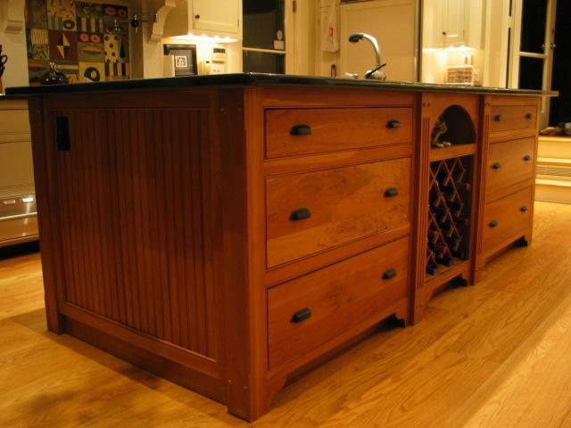 Custom made kitchen island
