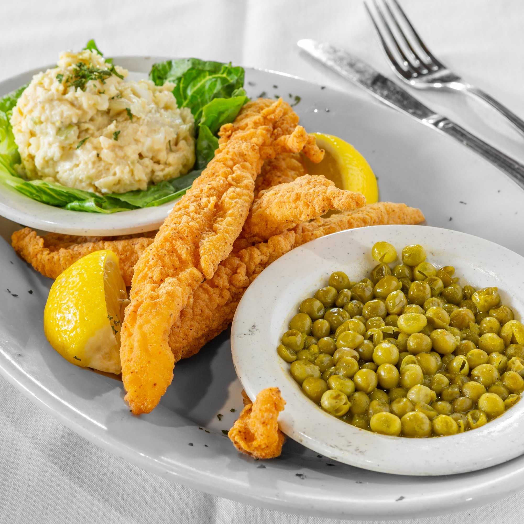Le Roux's Southern Fried Fish Plate