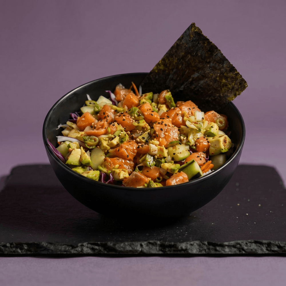 Salmon Avocado Poke Bowl