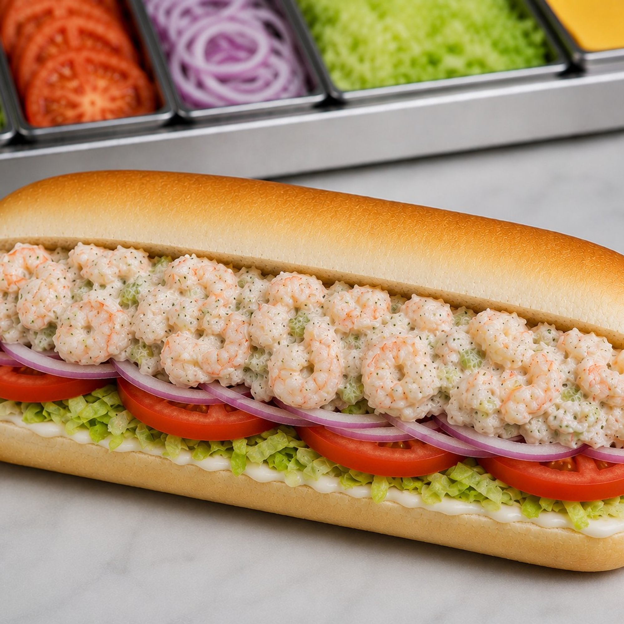 All White Meat Shrimp Salad Sub
