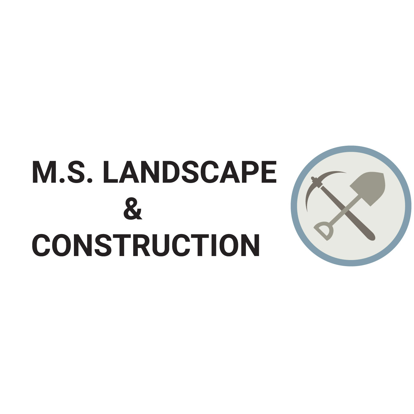 MS Landscape &amp; Construction Logo