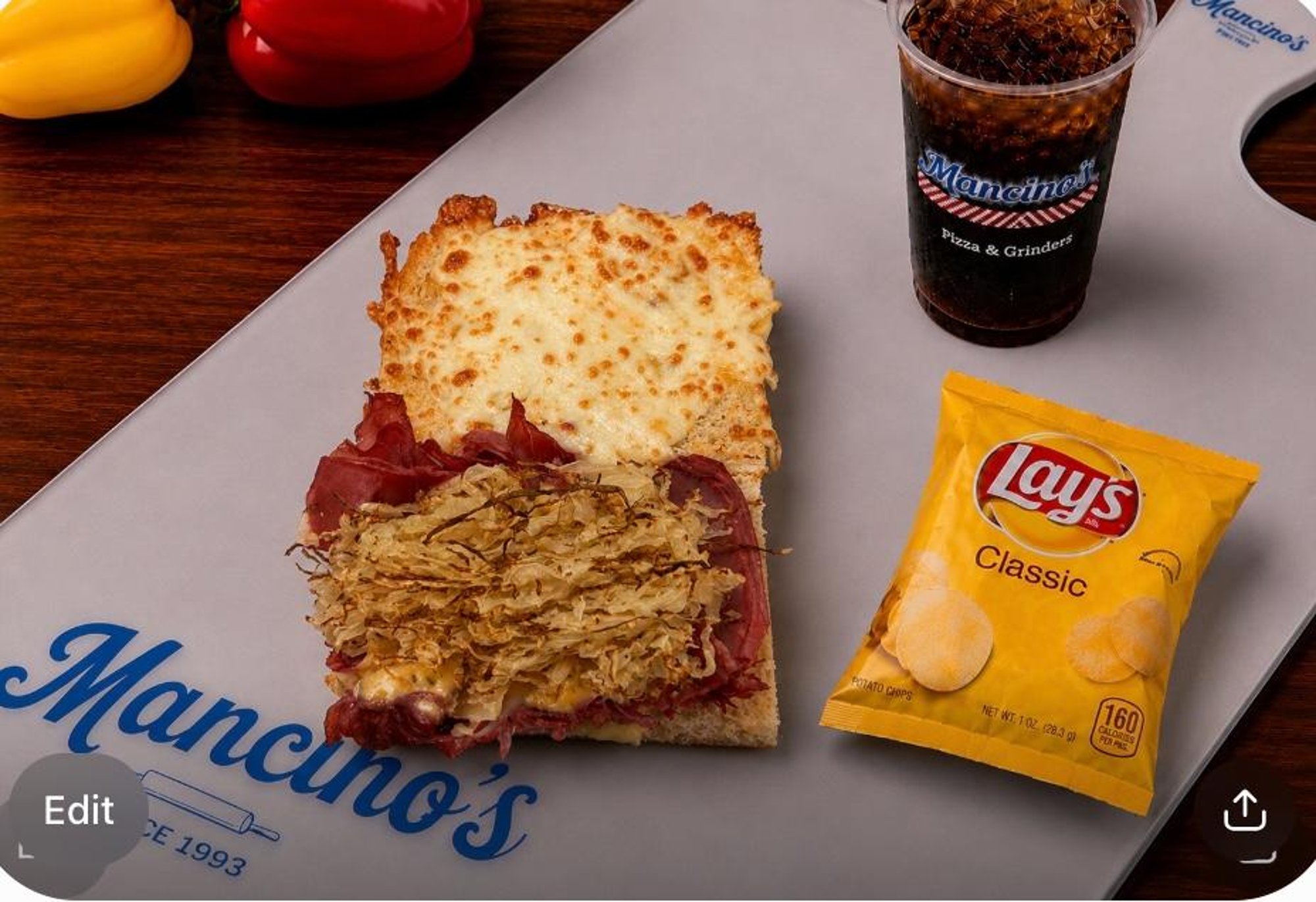 1/4 Reuben Grinder Combo