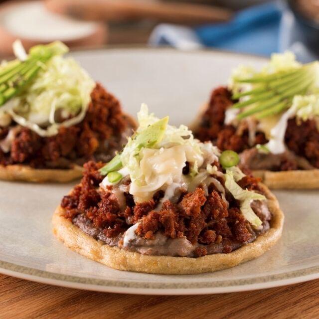 3 Sopes Chorizo