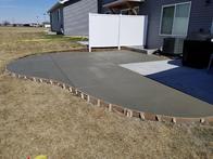 Concrete patio addition for some awesome customers. Concrete patio addition for some awesome customers.