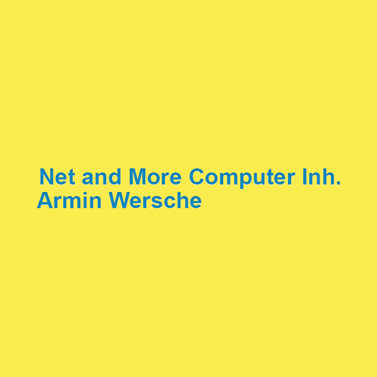Logo von Net and More Computer | Inh. Armin Wersche