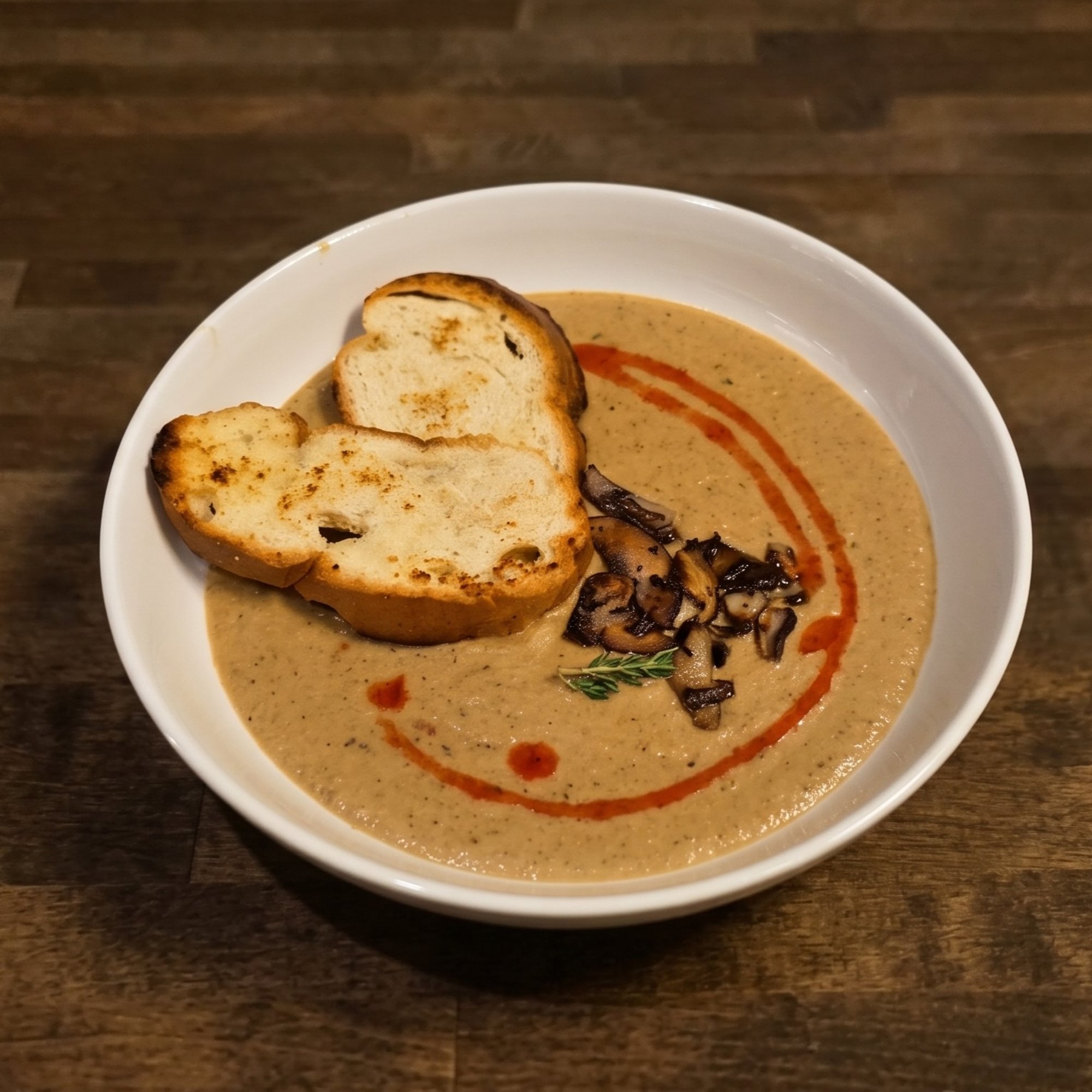 Crema de Hongos (Cream of Mushroom Soup)