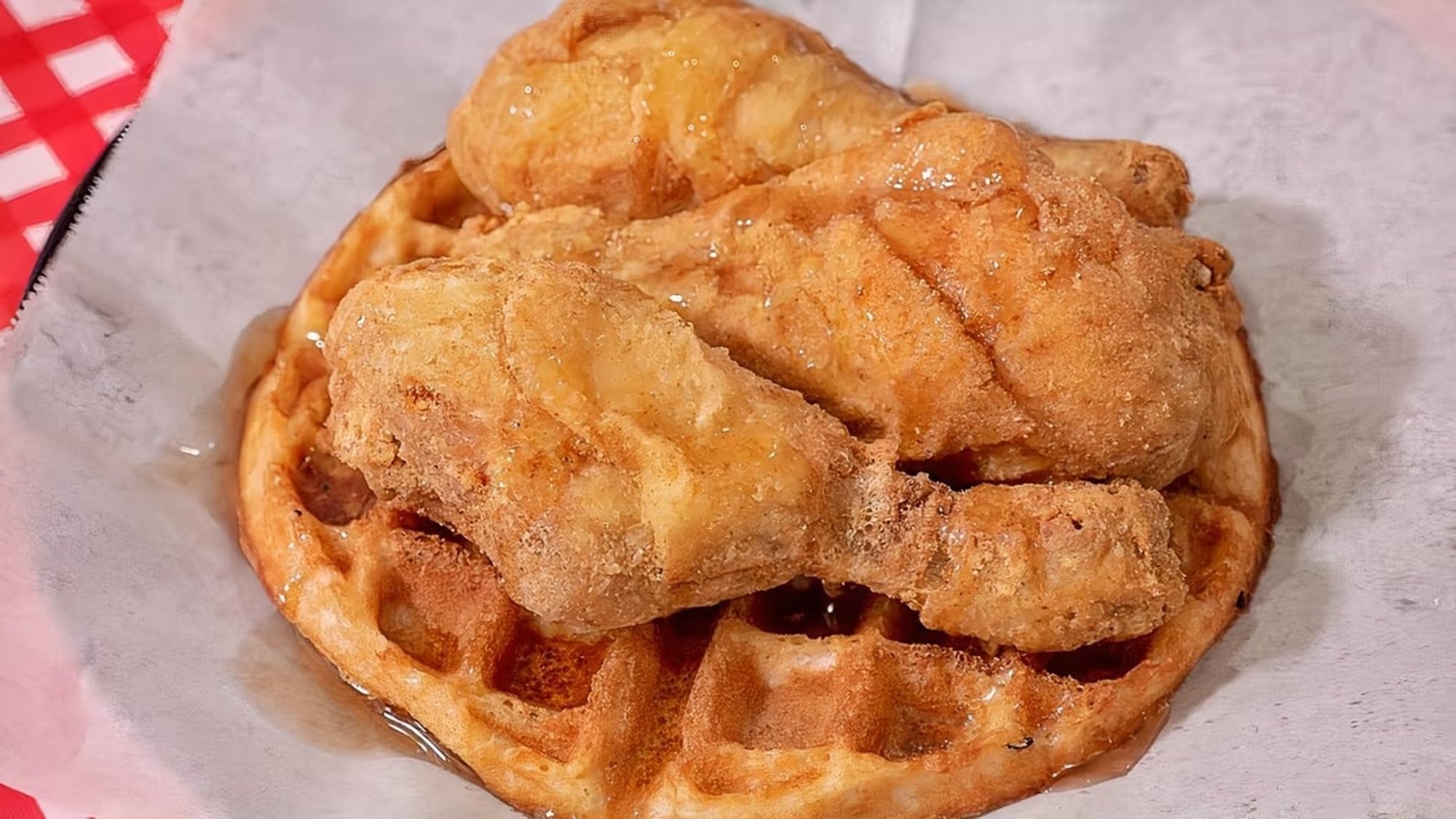 3 Drumsticks + Waffle