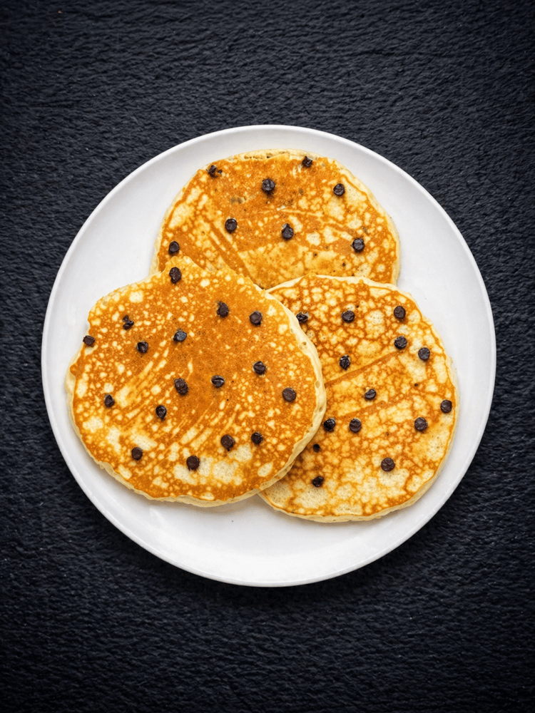 Chocolate Chip Pancakes on a Platter