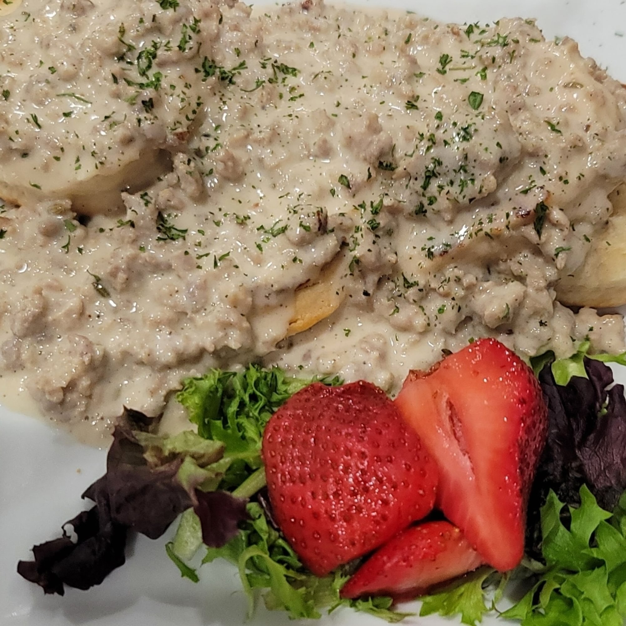Our Homemade Biscuits & Gravy