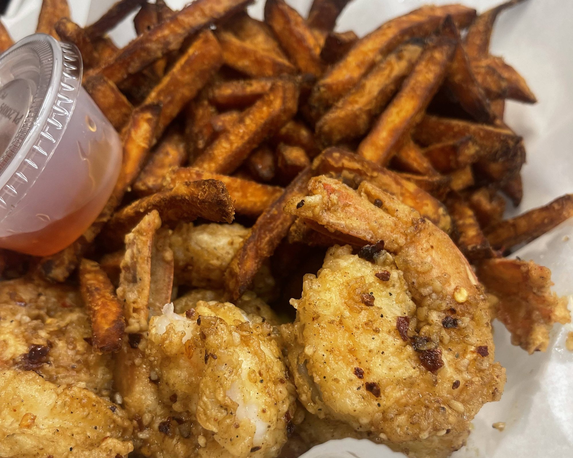 Garlic hot shrimp