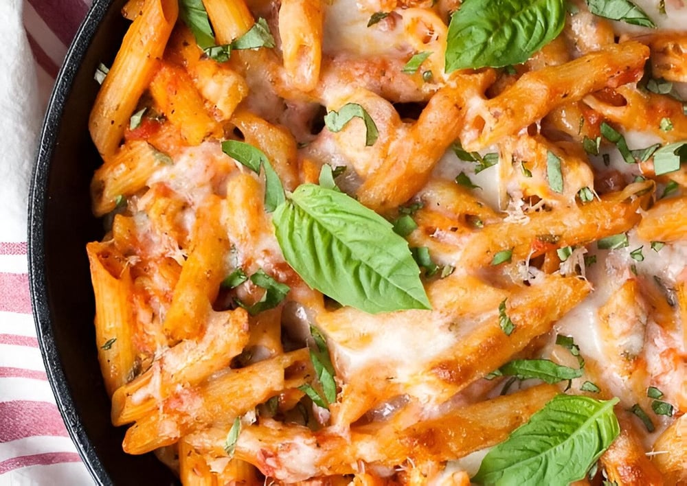 ziti with chicken cutlet marinara