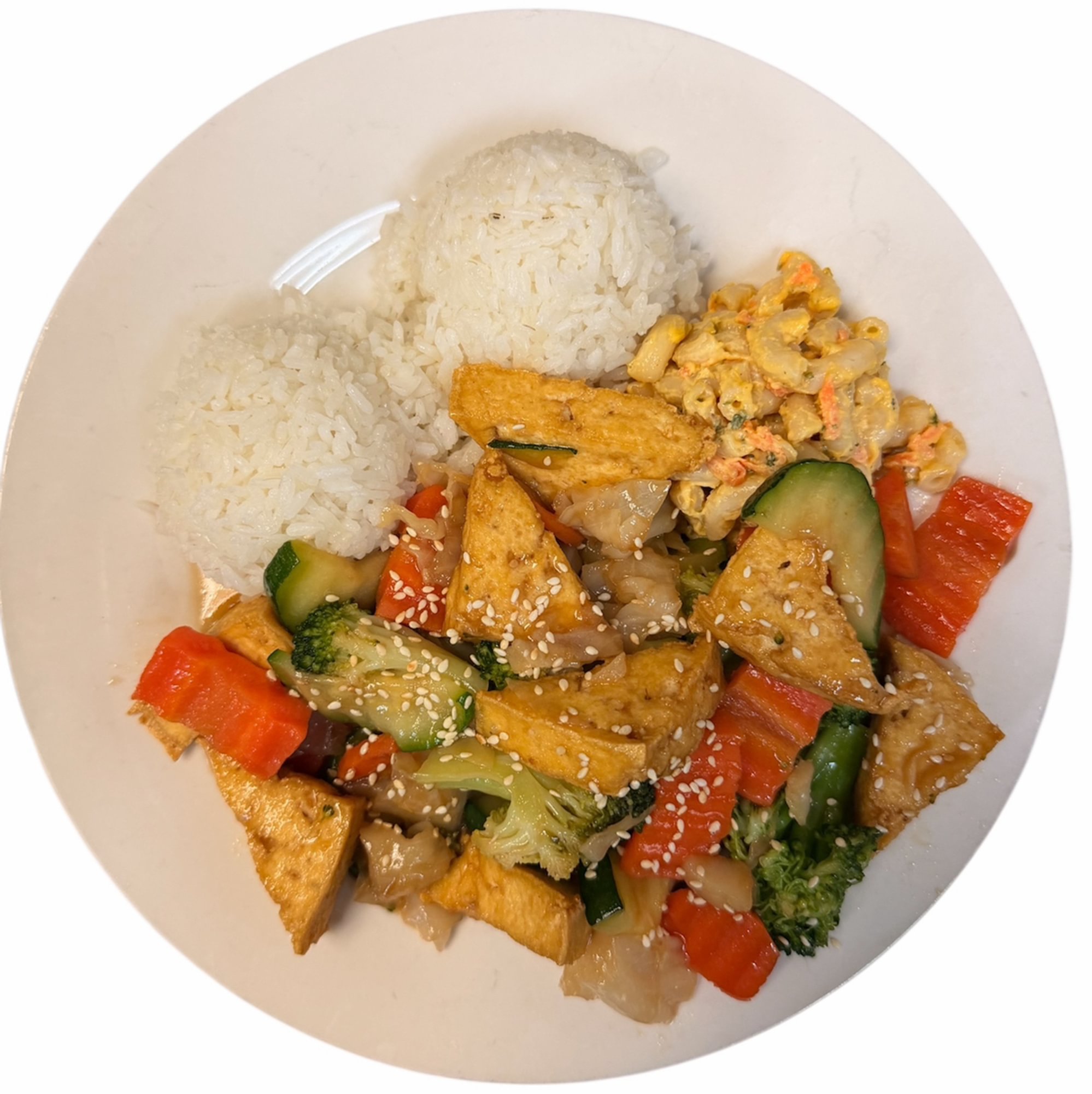 House Special BBQ Tofu with Mixed Veggies