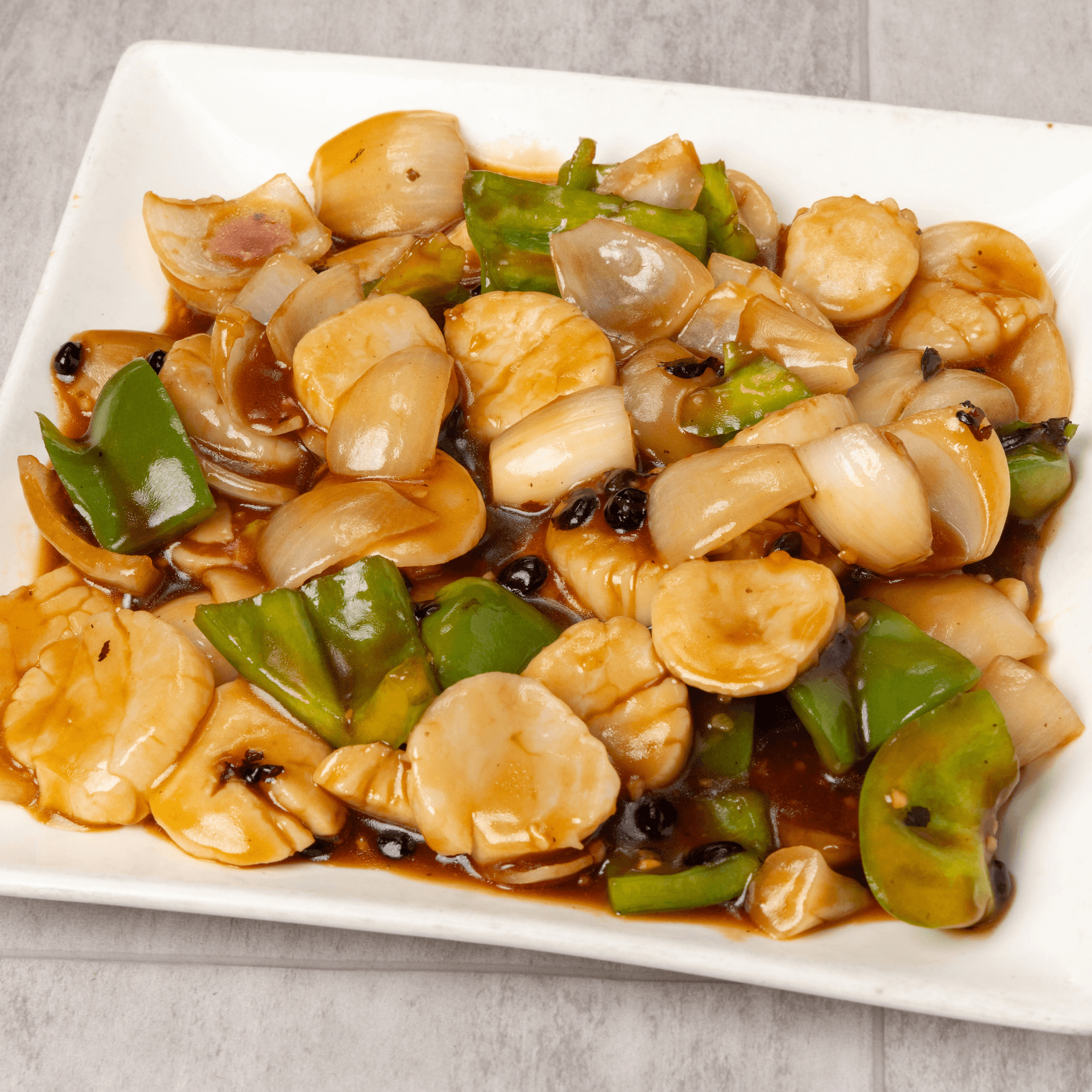 Scallops with black bean sauce (lunch) / 豆豉干贝(午)