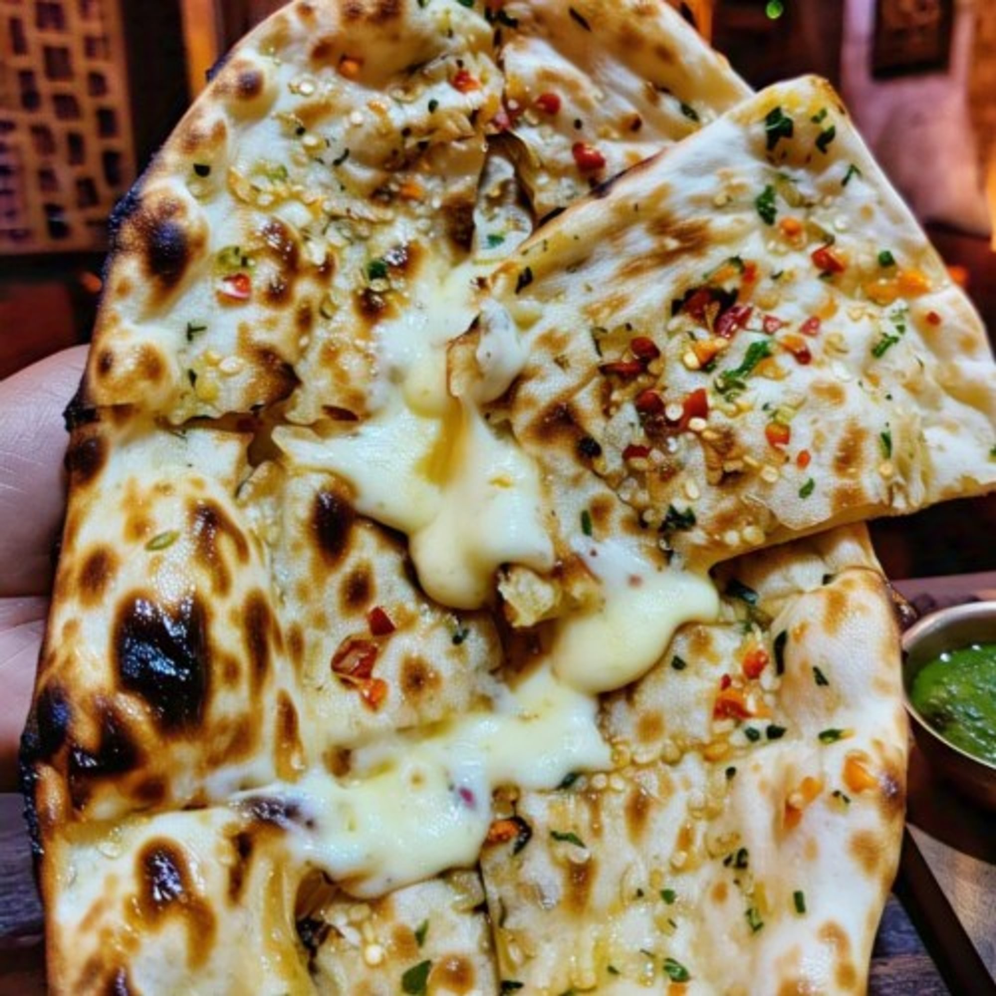 Cheese n Chillies Naan