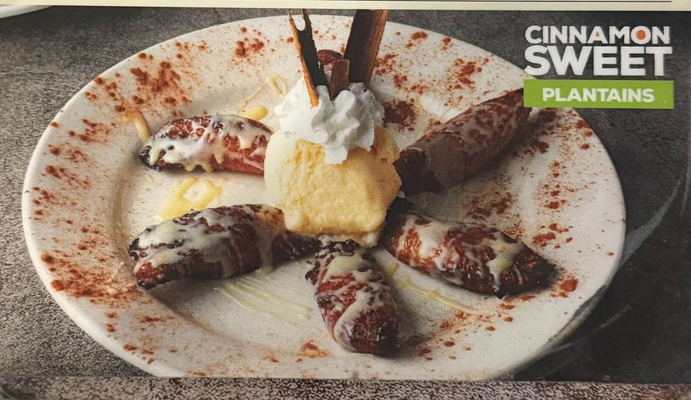 Cinnamon Sweet Plantains with Ice Cream