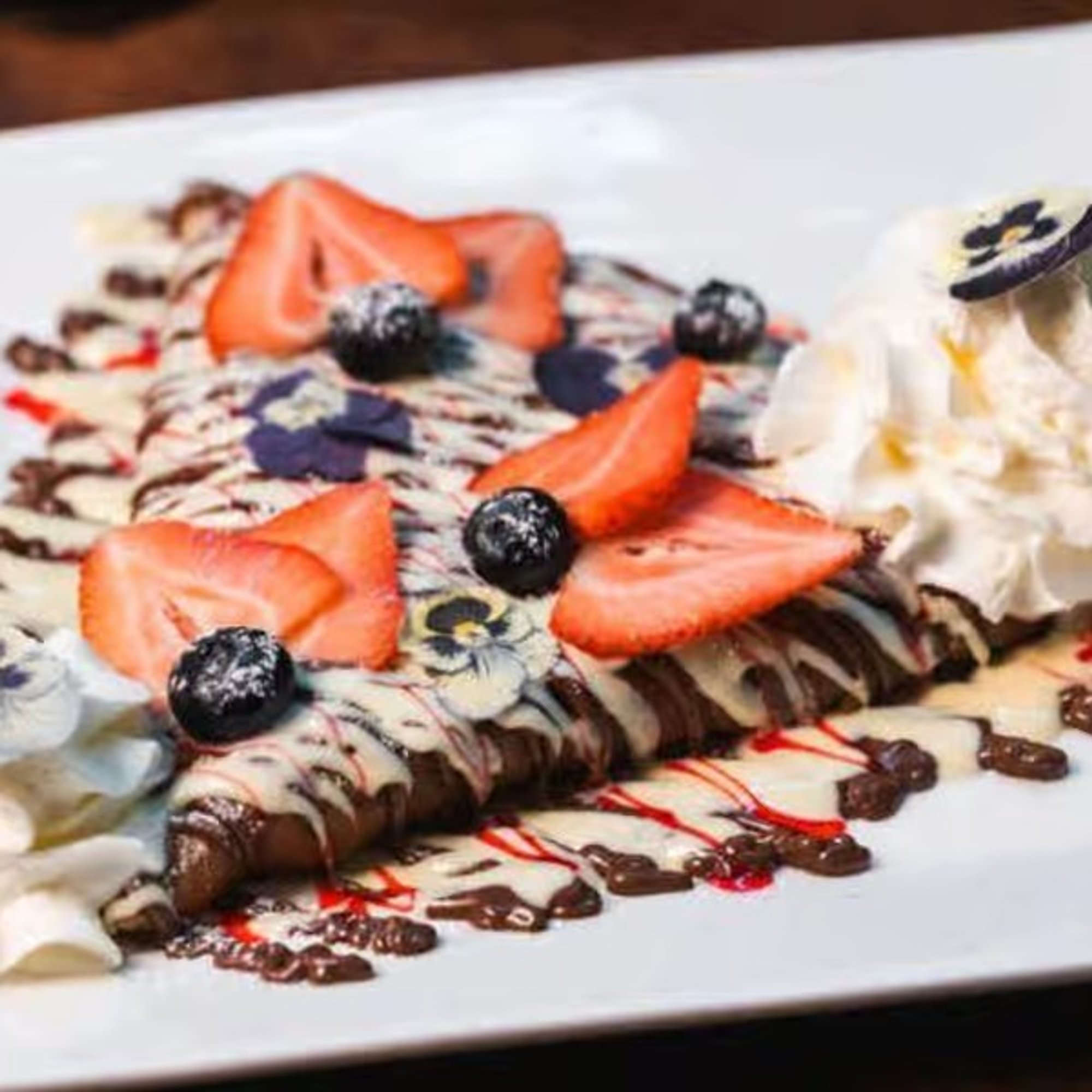 Charcoal Gardenia Special Crepe
