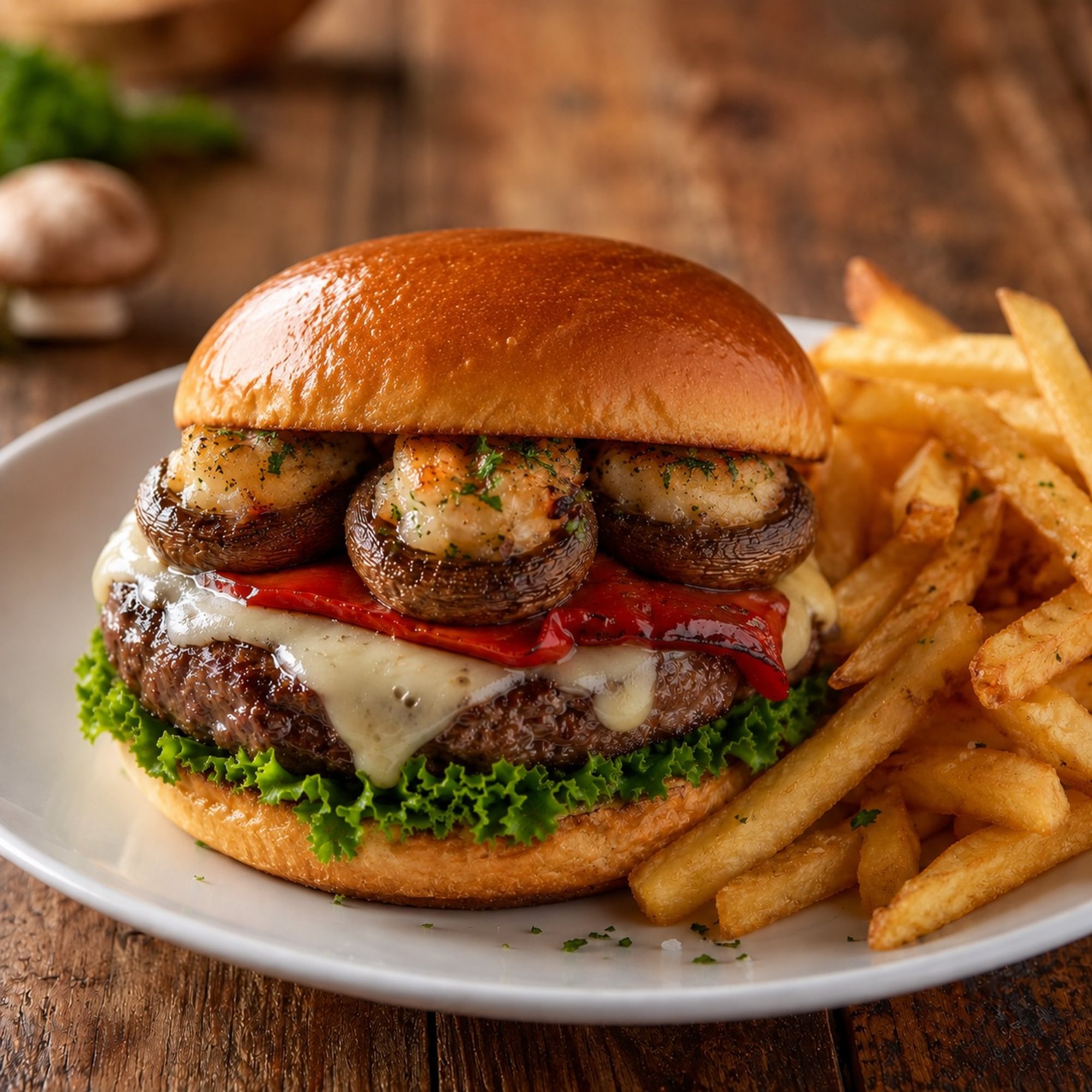 Roasted Mushroom Burger